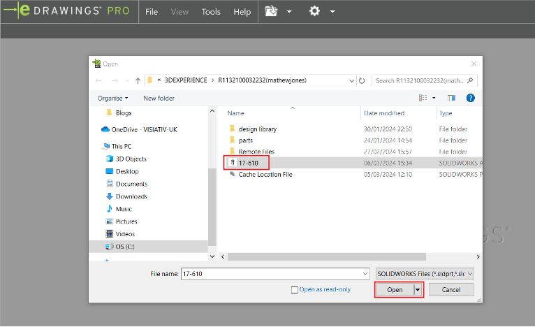 Workaround creating eDrawings files with 3DEXPERIENCE SOLIDWORKS image 3 