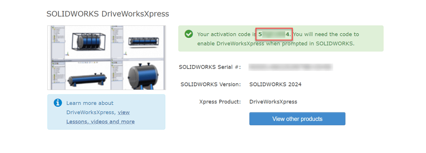 Your Activation Code is