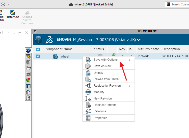 Step 2 - save with options