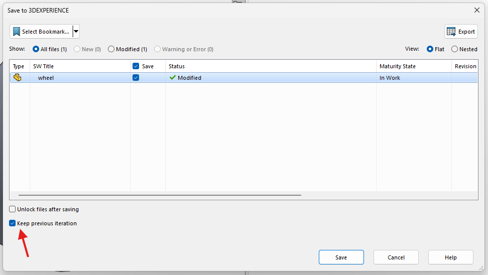 Step 3 - keep previous iteration.