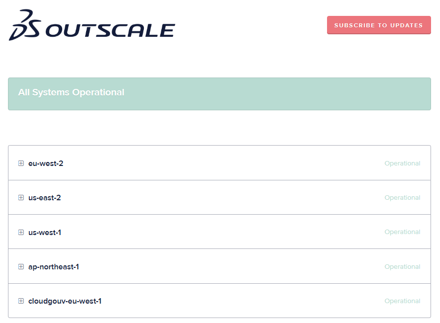 Outscale Server Status