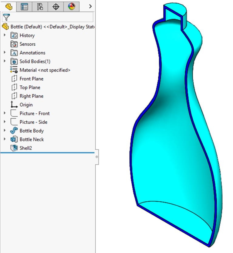 How to: Use the SOLIDWORKS Shell Tool for Different Wall Thicknesses ...