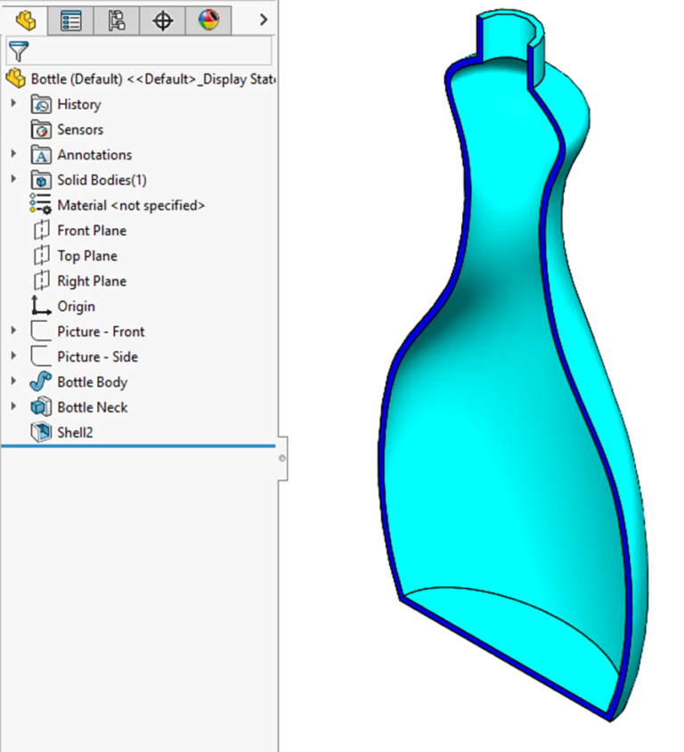 How to: Use the SOLIDWORKS Shell Tool for Different Wall Thicknesses ...