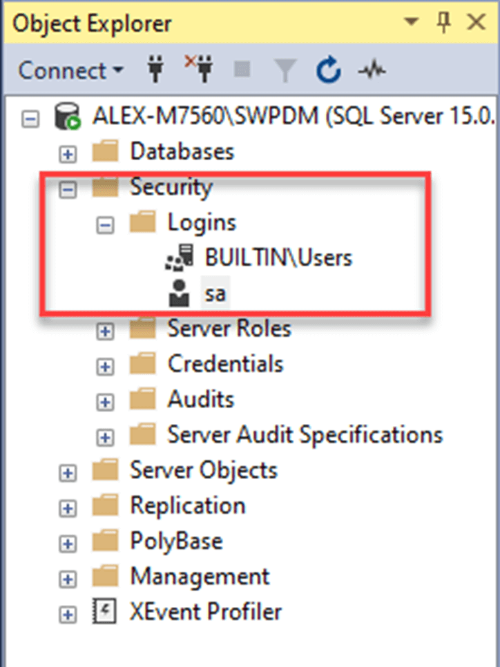 Microsoft-SQL-Management-Studio-logins-SOLIDWORKS-PDM Microsoft-SQL-Management-Studio-logins-SOLIDWORKS-PDM