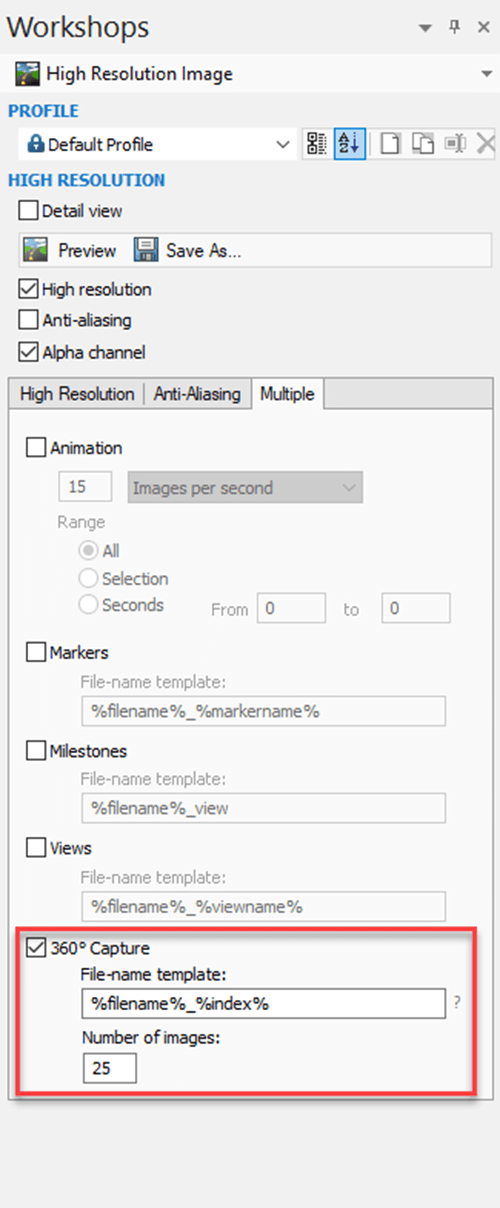 360 Capture-options-SOLIDWORKS-Composer-HLR
