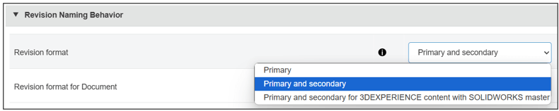 Enable Primary and Secondary Revisions