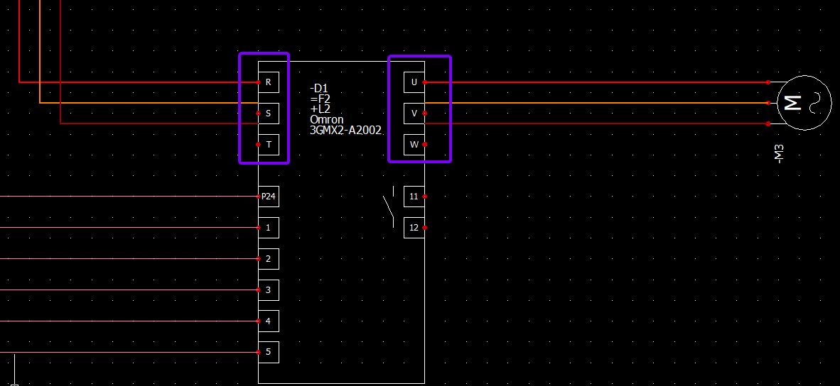 Screenshot of the new symbol in a project.