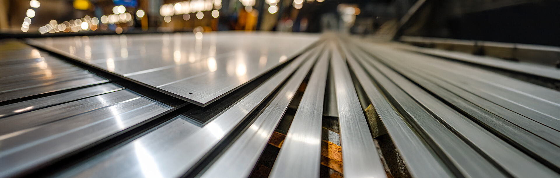 Some sheet metal in a factory