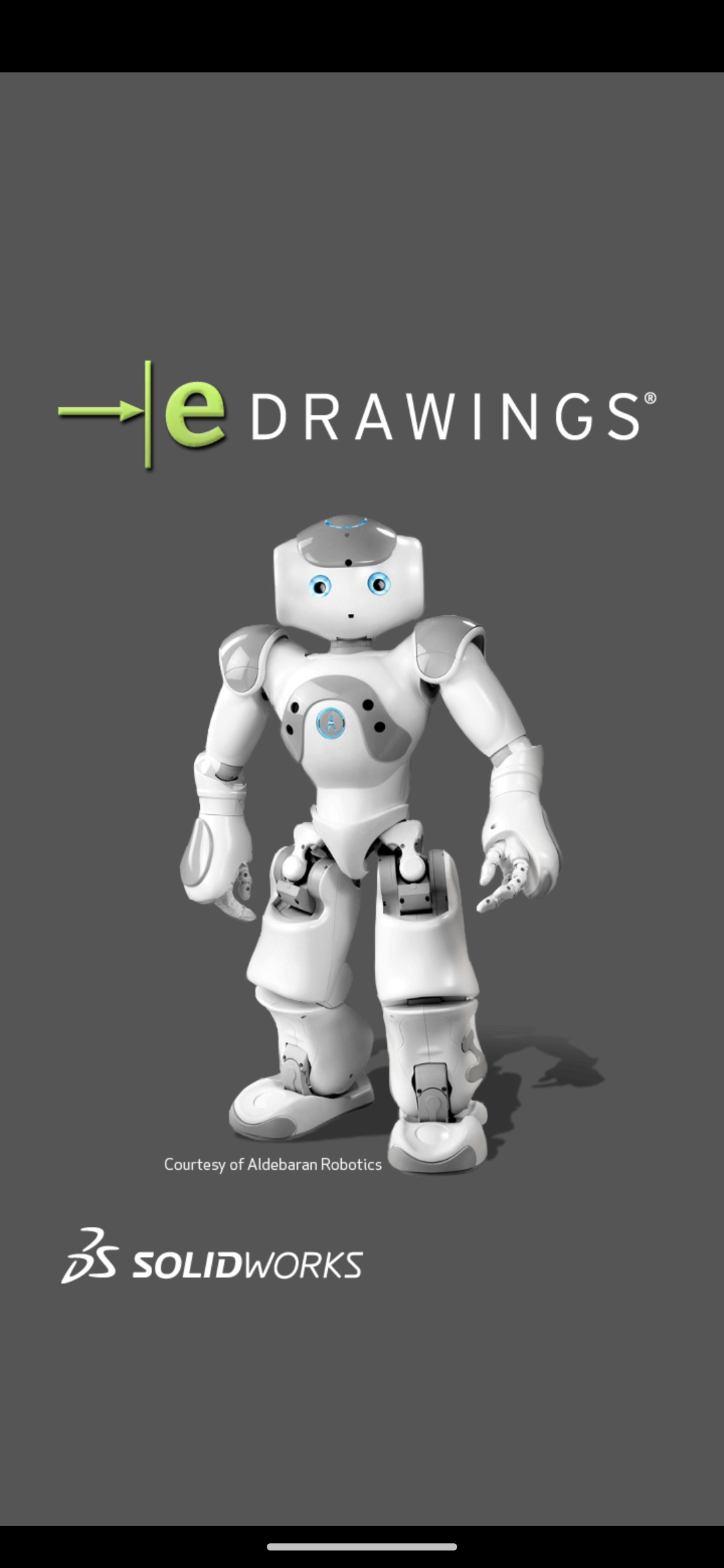 eDrawings android interface screenshot