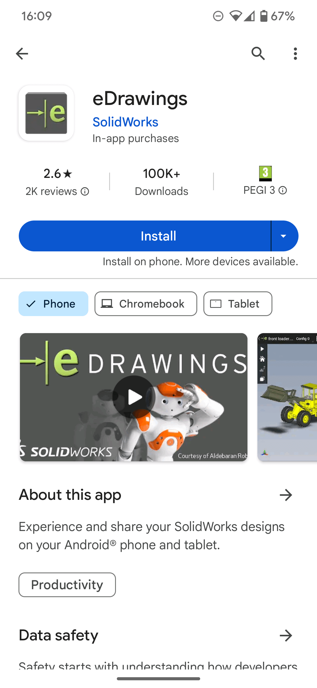 eDRAWINGS Play Store Screenshot