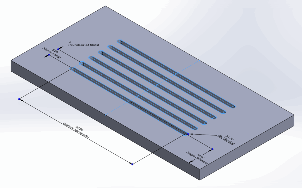 Solidworks-Library Feature-sheet metal-vent-tutorial
