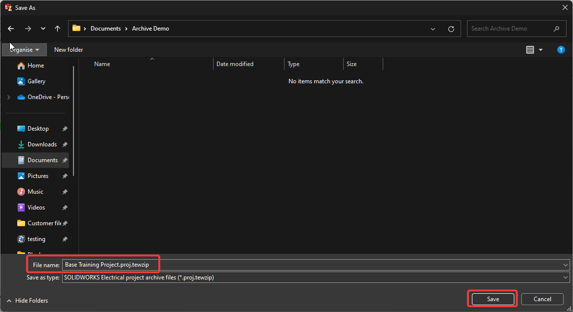 Save-Project-As-SOLIDWORKS-Electrical-tewzip