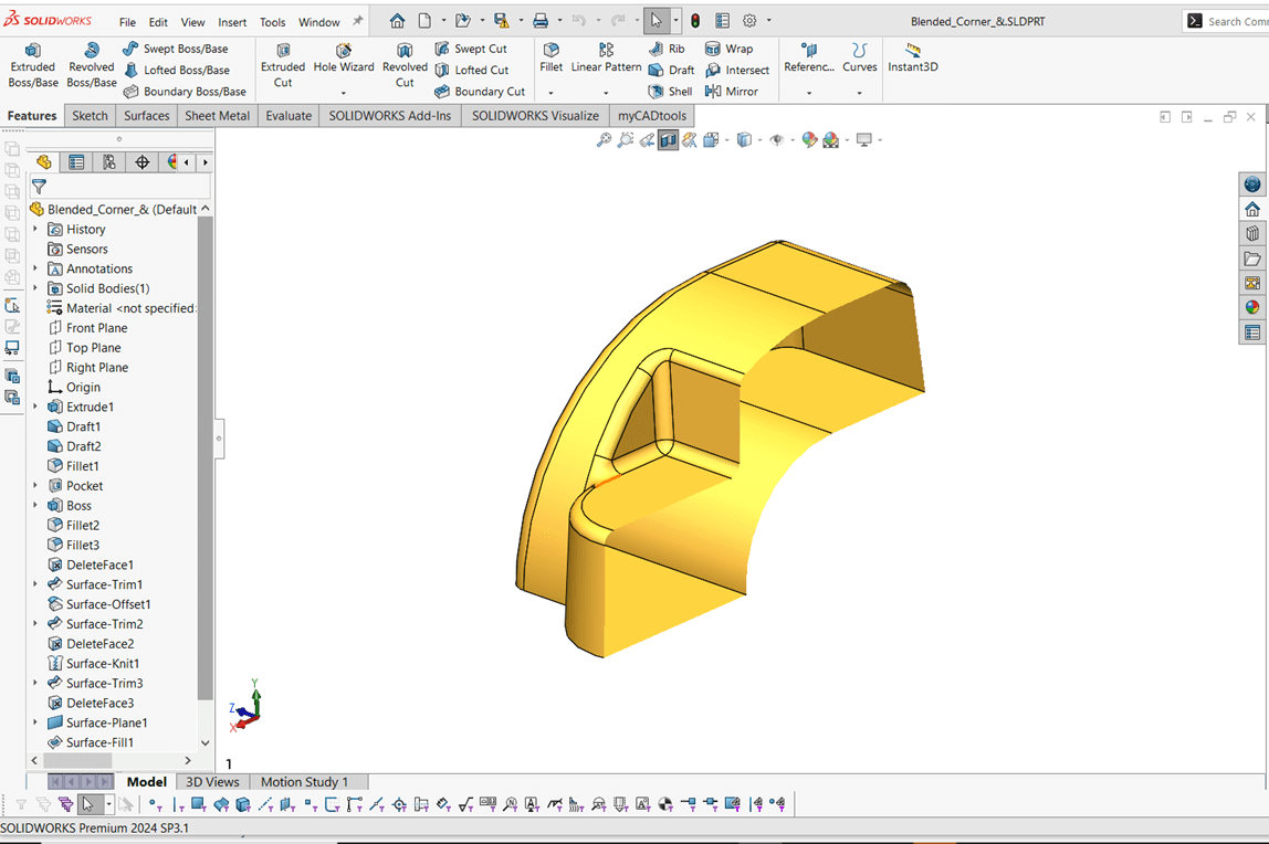 SOLIDWORKS Model Hollow - Part