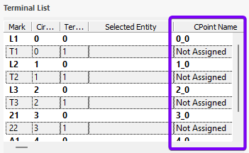 SOLIDWORKS-Electrical-CPOINTS-List