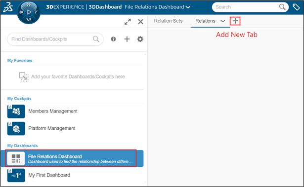Add a new tab to the dashboard