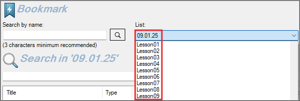 Search your Bookmark