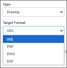 Drawing derived output type