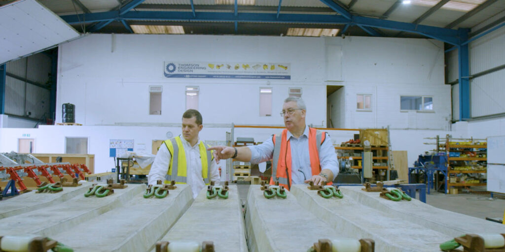 A photo of David Thomson from Frangus and Mike Jones from Visiativ.