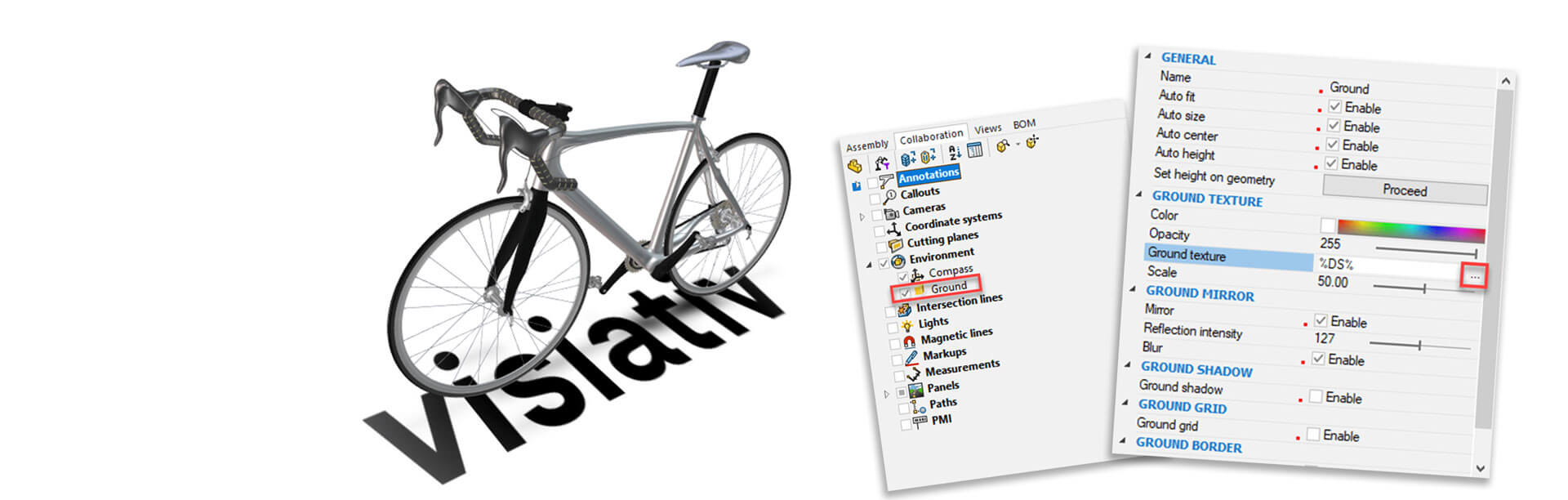 A Composer file with the ground texture changed