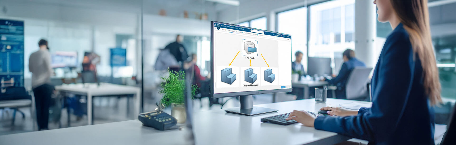 A person using 3DEXPERIENCE