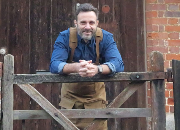 A photo of Schoolhouse Workshops' founder Andrew Capper