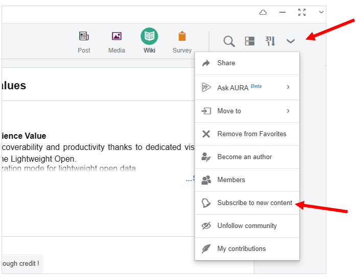 Subscribe to content activities