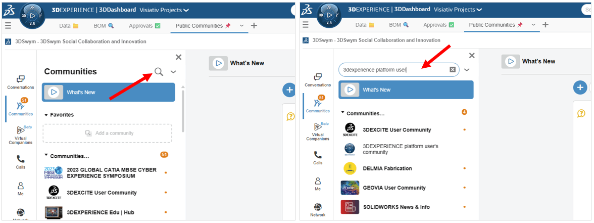 Search for the 3DX User's community