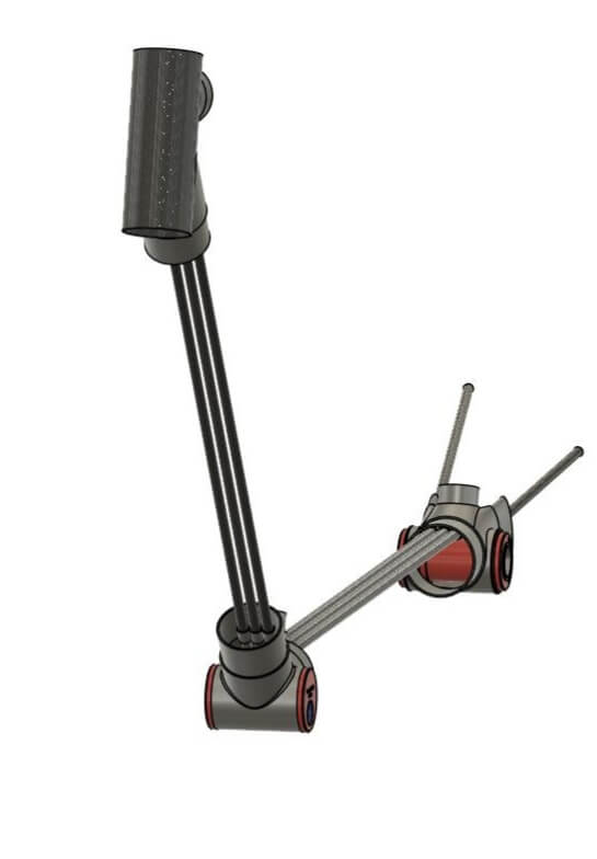 An image of a SOLIDWORKS model of a Belevo Bike