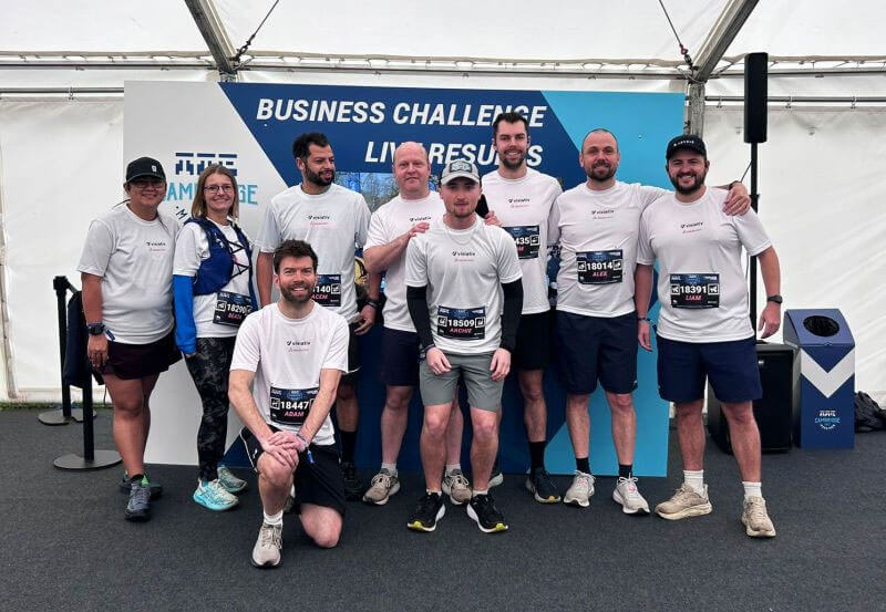 An image of some of the Visiativ UK and Ireland team at a half marathon 