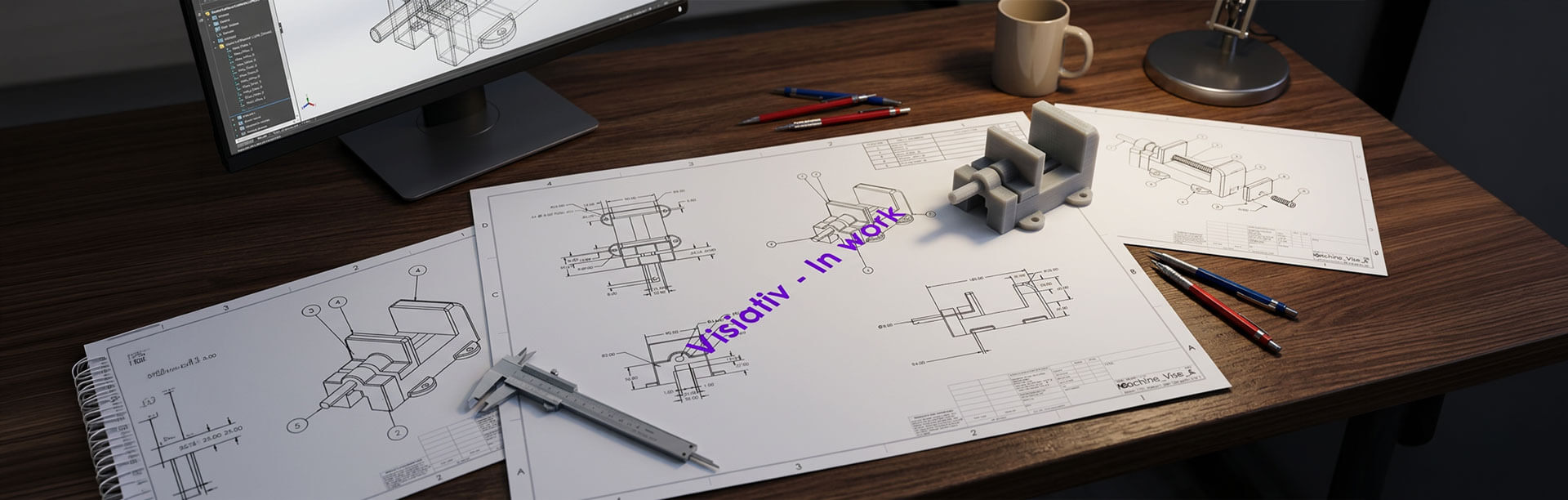 A picture of CAD Designs with watermarks on